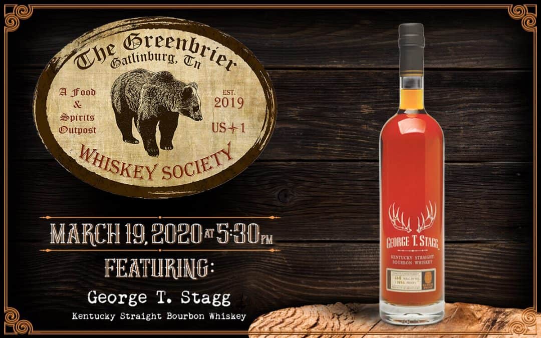 Greenbrier Whiskey Society Event on March 19, 2020