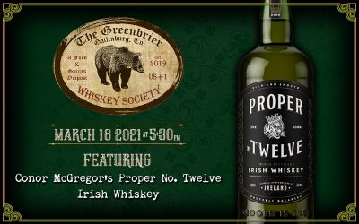 Greenbrier Whiskey Society on March 18