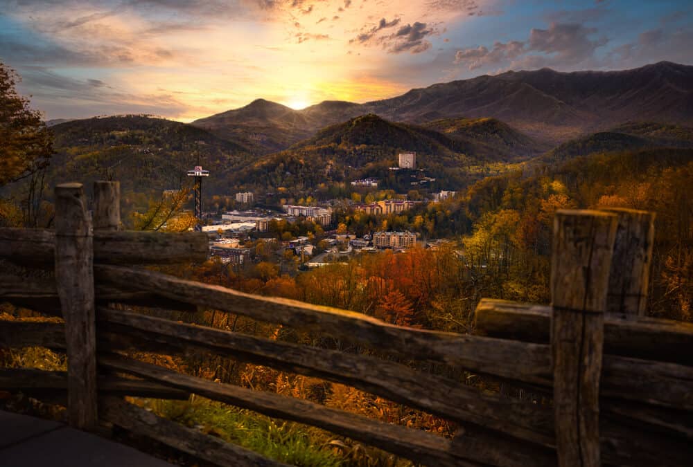 smoky mountains in the fall gatlinburg scenic overlook